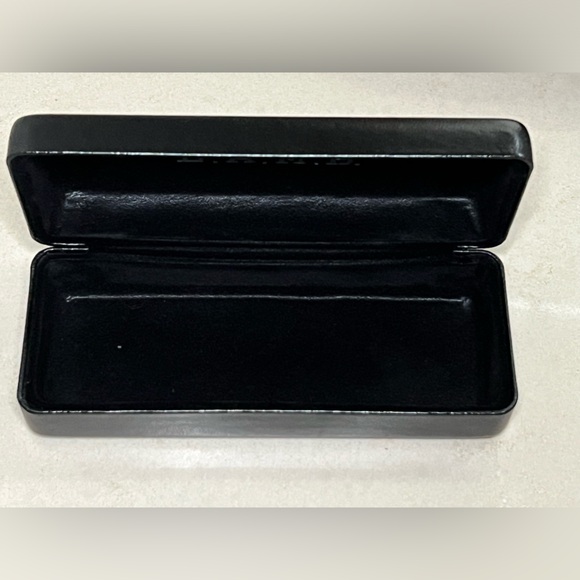 🕶️🐑 💋 LAMB Black Large Sunglasses Eyeglasses Hard Clamshell Leather Case - Picture 6 of 16